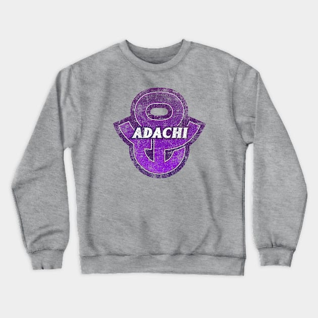 Adachi Ward of Tokyo Japanese Symbol Distressed Crewneck Sweatshirt by PsychicCat